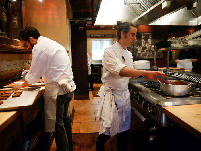 Restaurant cooks: 1.3 million jobs are vulnerable to short-term effects from the coronavirus.