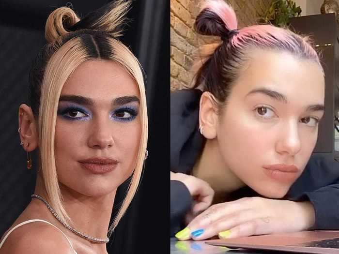 8 celebrities who have dyed their hair bright colors while social  distancing | BusinessInsider India