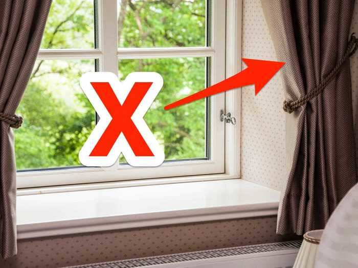 Heavy window treatments can seem overbearing and gloomy.