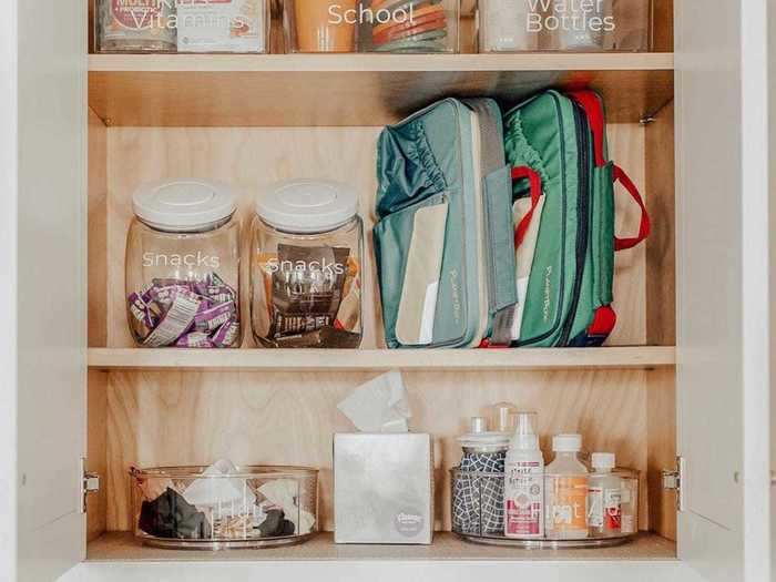 Don't fret if some closet or pantry items are loose — just keep a running list of organizational tools you might find helpful in the future.
