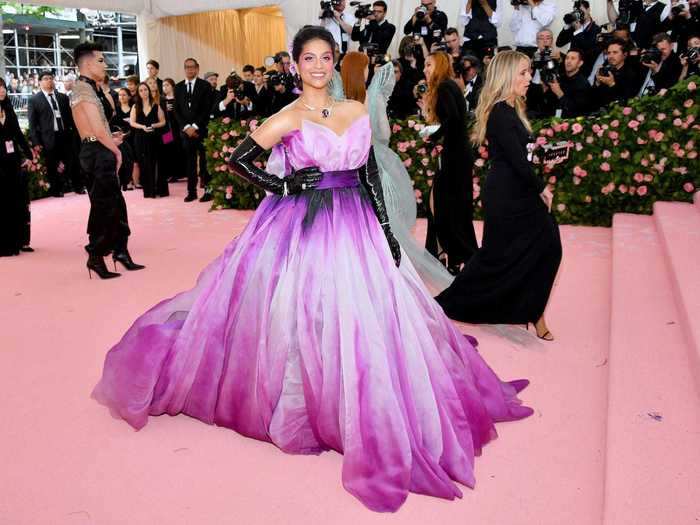 YouTuber Lily Singh also made her Met Gala debut on Monday.
