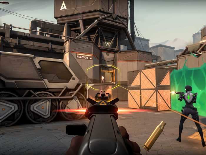 "Valorant" is a free-to-play first-person shooter that's best described as a mix of "Counter-Strike" and "Overwatch."