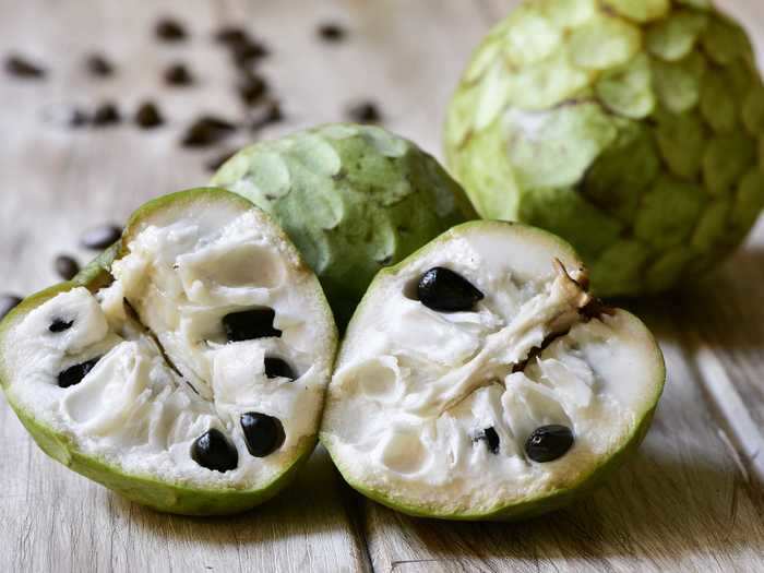 This fruit has a scaly exterior but a creamy interior. Do you know what it's called?