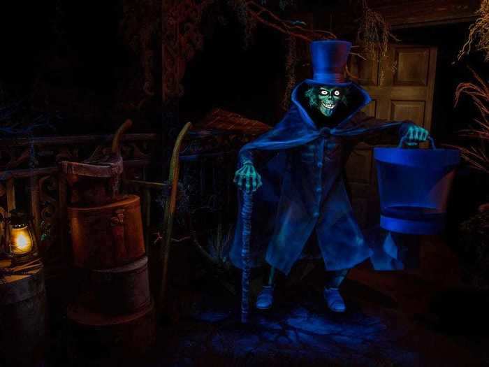 Although Disneyland's haunted mansion now boasts 999 happy haunts, when it opened in 1969 there was one more: the Hatbox Ghost.