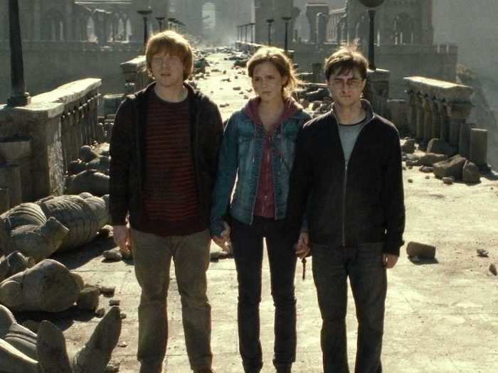 Throughout the eight "Harry Potter" films, Harry, Ron, and Hermione, continually put their lives in jeopardy for each other.