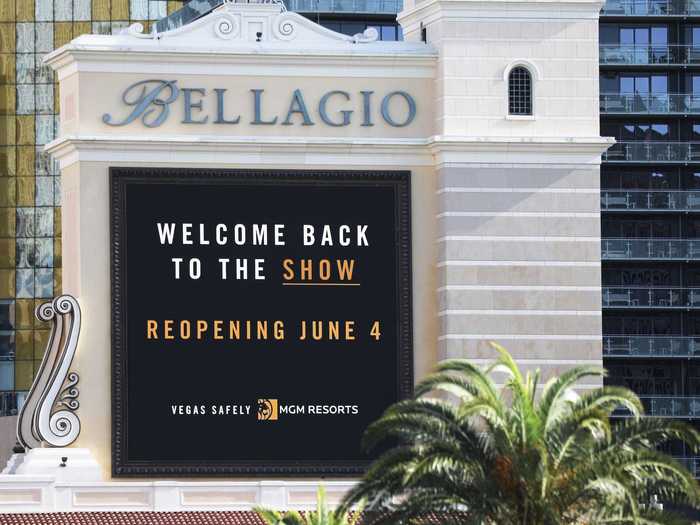 MGM Resorts plans to reopen Bellagio, New York-New York, MGM Grand, and The Signature on Thursday. The Cosmopolitan, Caesars Palace, Circus Circus, Flamingo, Palazzo, Sahara, Strat, Treasure Island, The Venetian, Wynn, and Encore are also reopening on the Strip.
