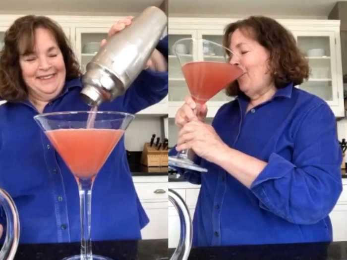 My day in the life as Ina Garten in lockdown began with a massive cosmopolitan at 9:30 a.m.