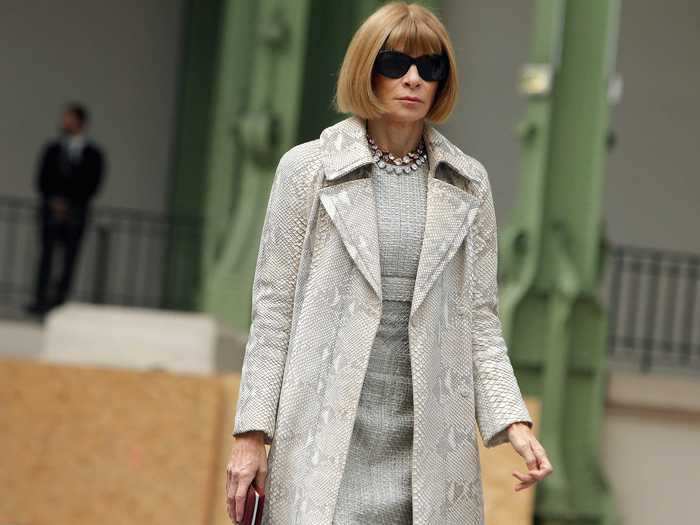 Anna Wintour is the editor-in-chief of Vogue and artistic director of Condé Nast, Vogue's publishing company.