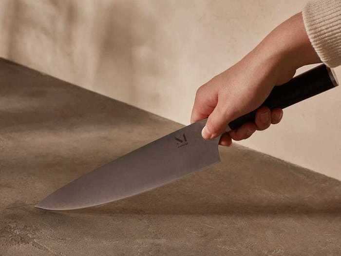 A sharp and balanced chef's knife