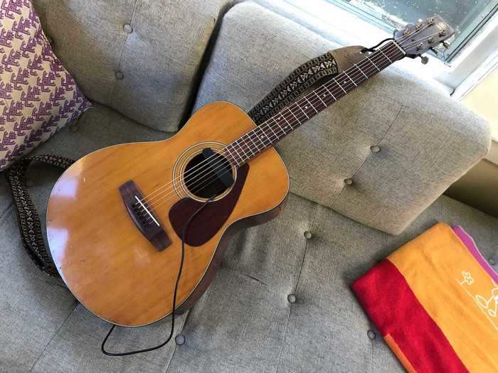 I'm a Yamaha fan. My main guitar is a 1970s-era FG-170, a Taiwan-made acoustic.