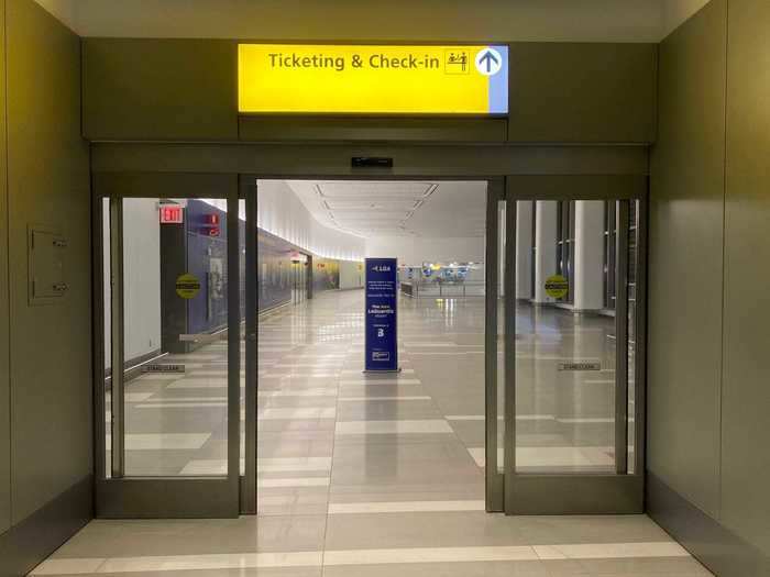 I parked my car in the Terminal B garage which directly connects with the terminal via a two-story concourse.