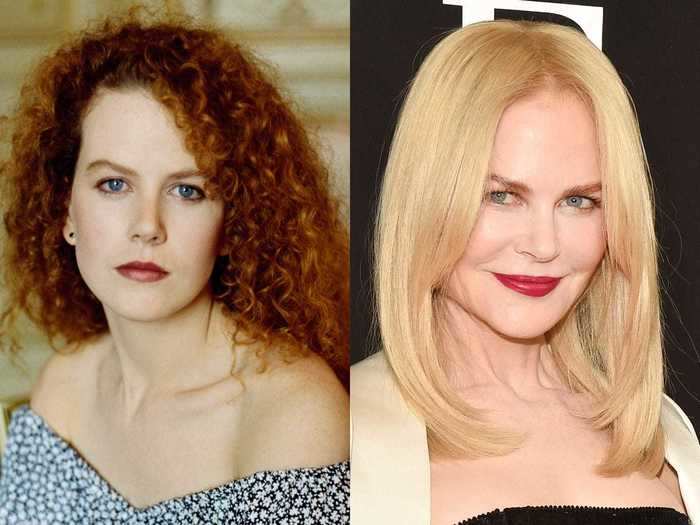 Nicole Kidman has been a blonde for the past few years, but she got her start with her natural auburn hair.
