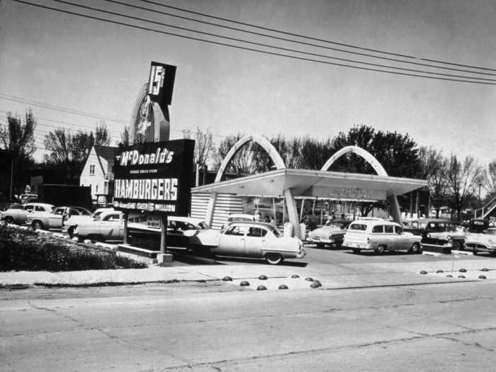 Back in 1955, McDonald's offered 15-cent hamburgers.