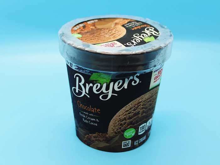 The Breyers chocolate ice cream was my least favorite of the ones I tried.