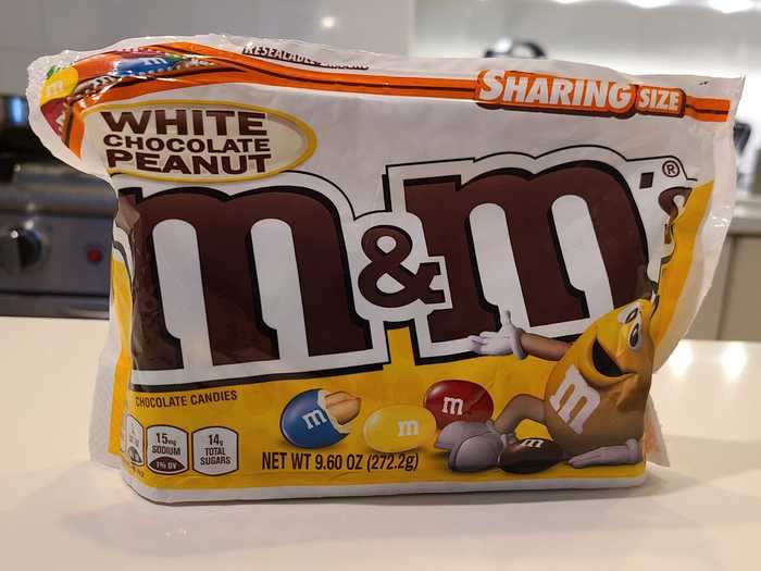 I am not optimistic about white-chocolate peanut M&Ms.