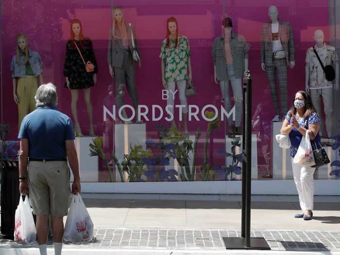 Nordstrom has reopened some fitting rooms and kept others closed. It's cleaning the rooms after each use and holding items for a period before returning them to the sales floor.