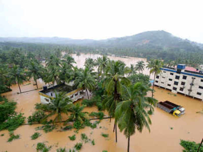Swollen rivers and the flood-like situation continues to threaten lives and property in several parts of rain-ravaged Karnataka, where the death toll reached 12 on August 8.
