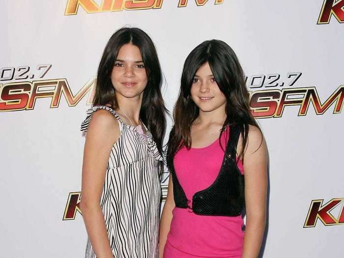 May 2008: Jenner often wore loud prints and bright colors when she was 10 years old.