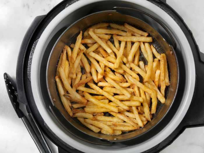 You're overcrowding the basket of your air fryer.