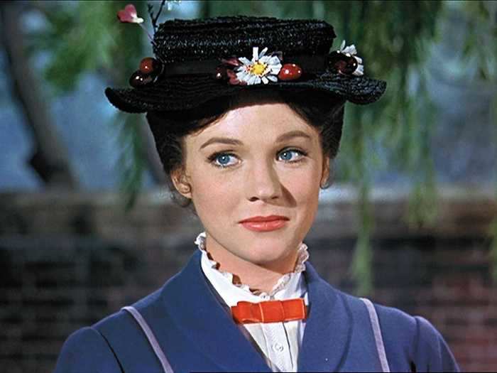 Julie Andrews became a household name after starring in "Mary Poppins."
