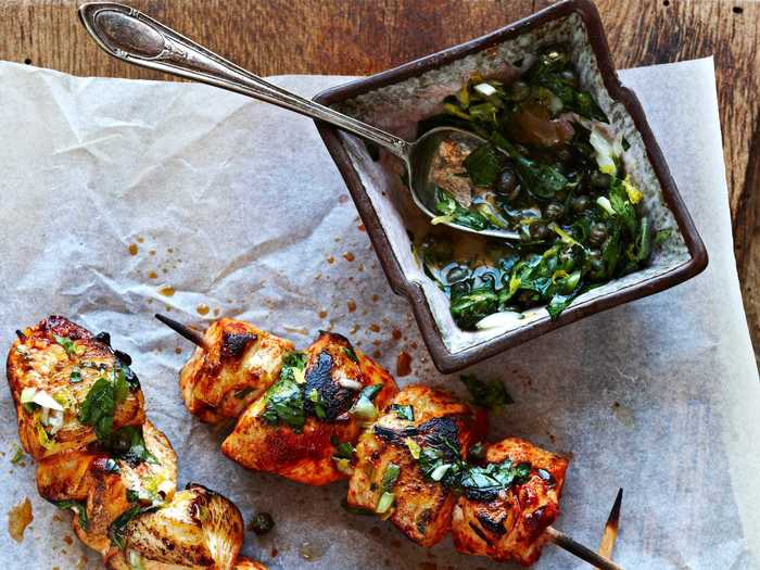 Chicken kebabs are perfect for nights when you want to fire up the grill.