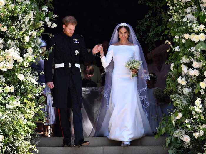 The most expensive outfit in Markle's wardrobe so far is of course her stunning Givenchy wedding dress.