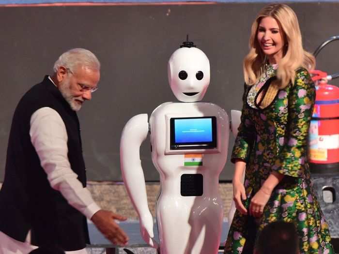 If ‘Mitra’ looks familiar, this is because the robot already made headlines once when it interacted with Indian Prime Minister Narendra Modi at an event in 2017.
