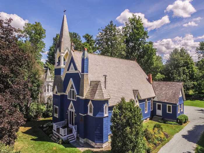 Built in 1893, this former Victorian church is now a modern, five-bedroom home.