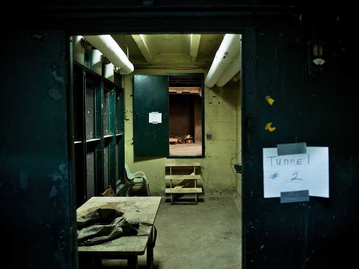 In the basement of a school in Washington, DC, there is an abandoned bunker that was once used as a fallout shelter.