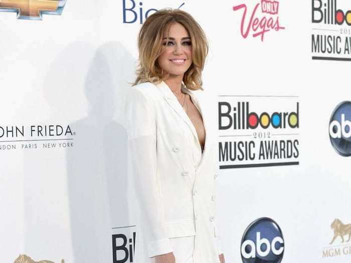 Miley Cyrus wore a Jean Paul Gaultier blazer as a dress in 2012.