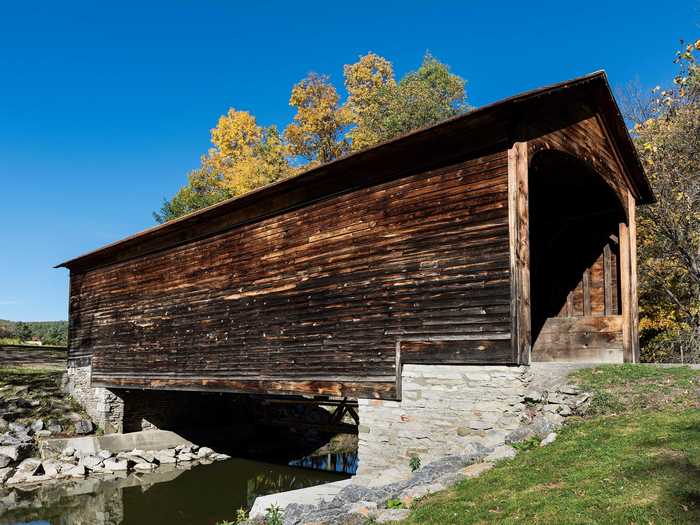 America's oldest standing covered bridge is Hyde Hall Bridge in Cooperstown, New York.