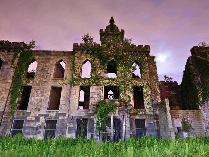 Renwick Smallpox Hospital on Roosevelt Island in New York City was built in the 1850s.
