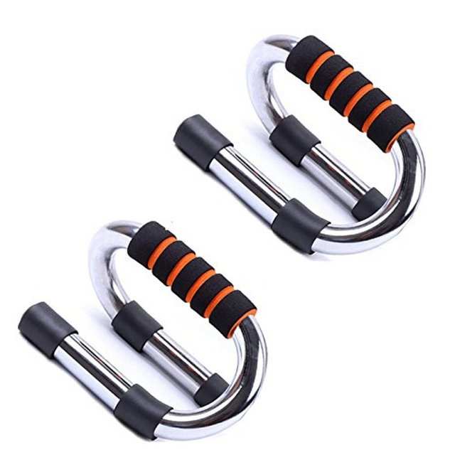Metal S Shape Push Up Bars Push-Up Stand Gym Fitness Set Mens Womens Portable 