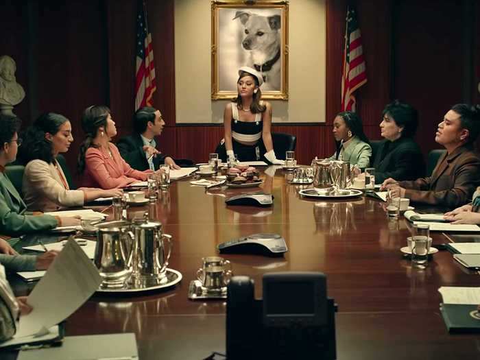 Grande's Situation Room is packed with real-life members of her inner circle.