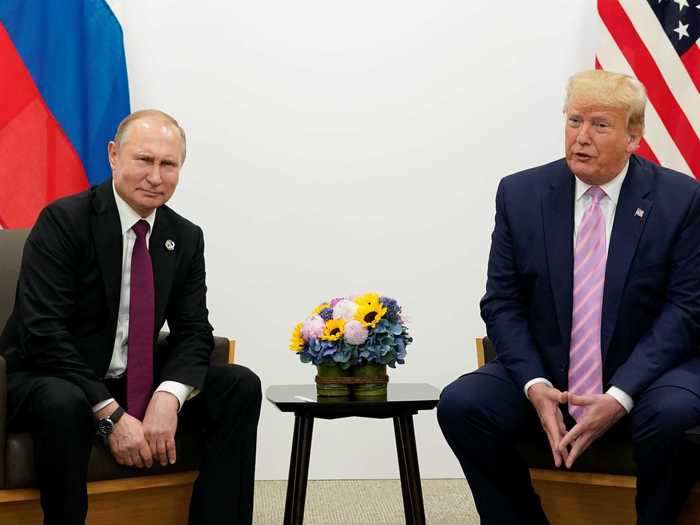 Throughout his first term, President Trump has spoken highly of Russian President Vladimir Putin, calling him "very smart" and "very strong." Putin has reciprocated, defending Trump during his impeachment, saying the charges were "made up."