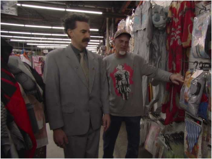 The costume shop owner had no idea Borat was a fictional character when Baron Cohen bought the Trump suit