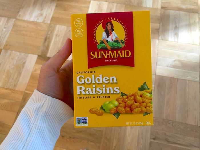 Golden raisins are my new favorite sweetener for oatmeal, yogurt, and muffins.