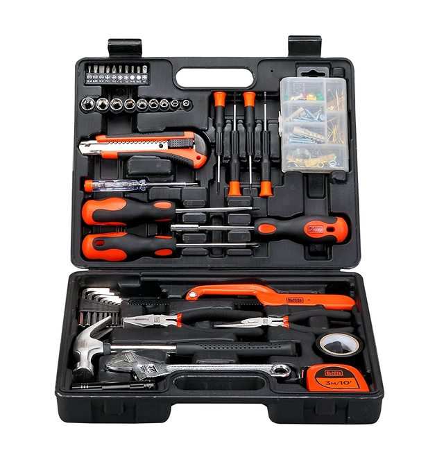 LETTON Tool Set 37 Piece General Home Hand Tool Kit For Household Repair with Toolbox Storage Case 
