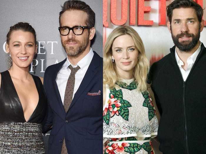 Blake Lively and Ryan Reynolds and Emily Blunt and John Krasinski regularly have double dates.