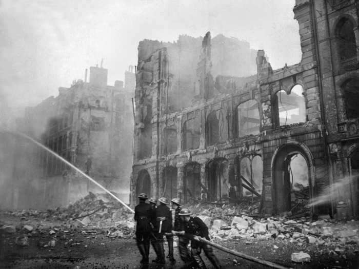 Buckingham Palace was bombed during WWII.