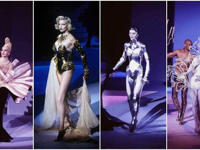 Thierry Mugler gave us Haute Couture to the extreme for his 1995 Fall show. It was an hour-long extravaganza filled to the brim with celebrities, and the first time we saw "robot fashion" hit the runway.