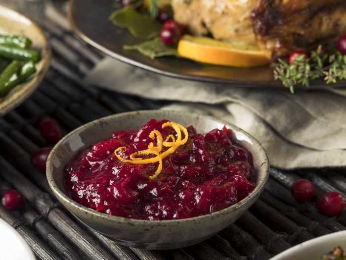 Homemade cranberry sauce can be prepared up to a week in advance.