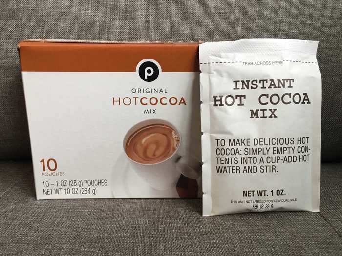 I first tried Publix's original hot-cocoa mix.