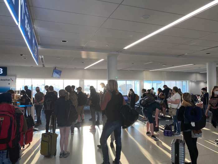 Some current-day airports are finding themselves without enough space to effectively handle social distancing concerns as passenger numbers slowly rebound to 2019 levels, potentially leading to unsafe conditions where passengers are within six feet of each other.