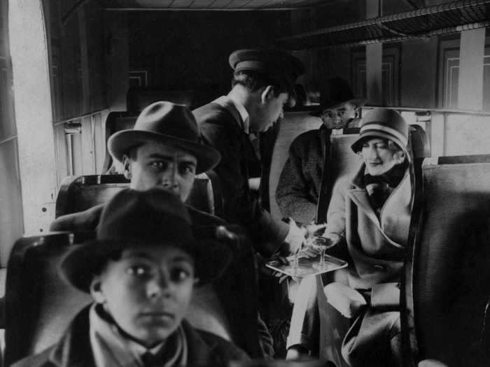 Planes in the 1920s shook loudly and were unpressurized. Air travel was often slower than train travel.