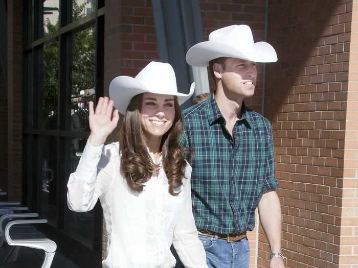 In 2011, Kate Middleton attended the Calgary Stampede Parade in Canada in a rodeo-style outfit.