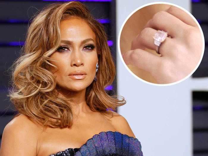 Jennifer Lopez briefly wore light-pink diamonds while engaged to Ben Affleck in the early 2000s.