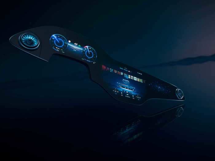 Meet the Mercedes-Benz MBUX Hyperscreen: a massive screen that'll go into the automaker's upcoming flagship EV, the EQS.
