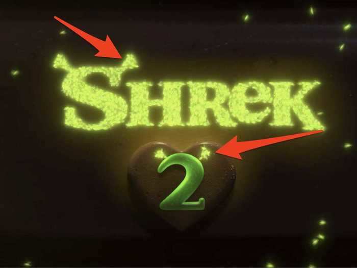 The title card shows two sets of Shrek ears.