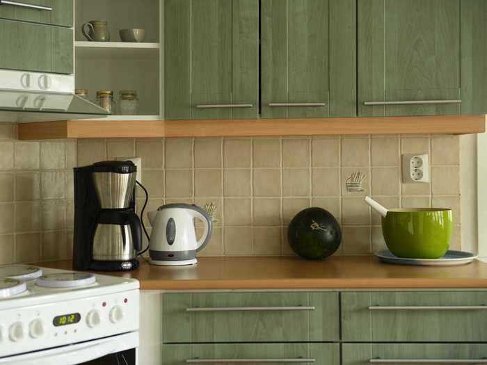 Green cabinetry is gaining popularity.